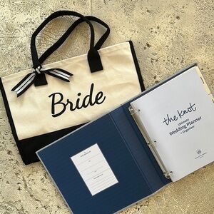 Bride Tote Bag and Wedding Planner Set